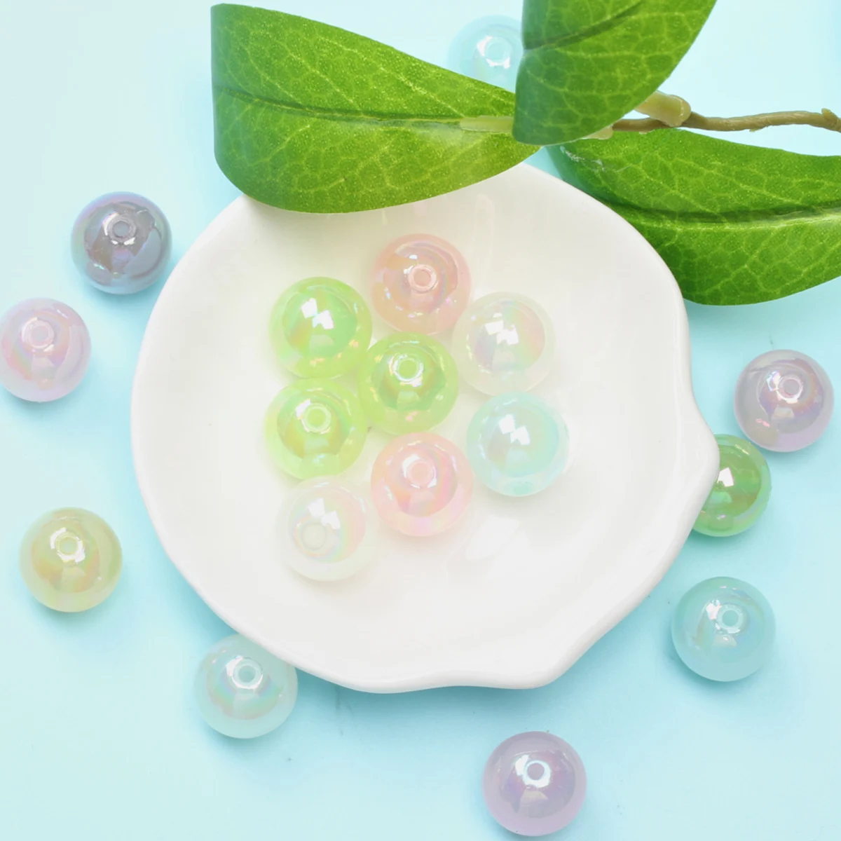 10/12/14mm 20pcs Jelly Color Luminous UV Dazzle Round Beads DIY Necklace Bracelet Pendant Handmade Jewelry Fashion Material
10/12/14mm 20pcs Jelly Color Luminous UV Dazzle Round Beads DIY Necklace Bracelet Pendant Handmade Jewelry Fashion Material