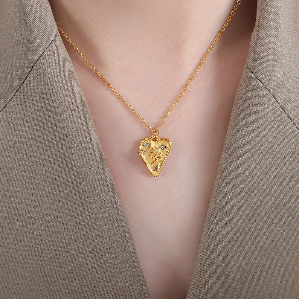 Gold Color Women's Jewelry Charm Flower Pendant Necklace Stainless Steel Jewelr Girls Necklace Accessories Gift
Gold Color Women's Jewelry Charm Flower Pendant Necklace Stainless Steel Jewelr Girls Necklace Accessories Gift