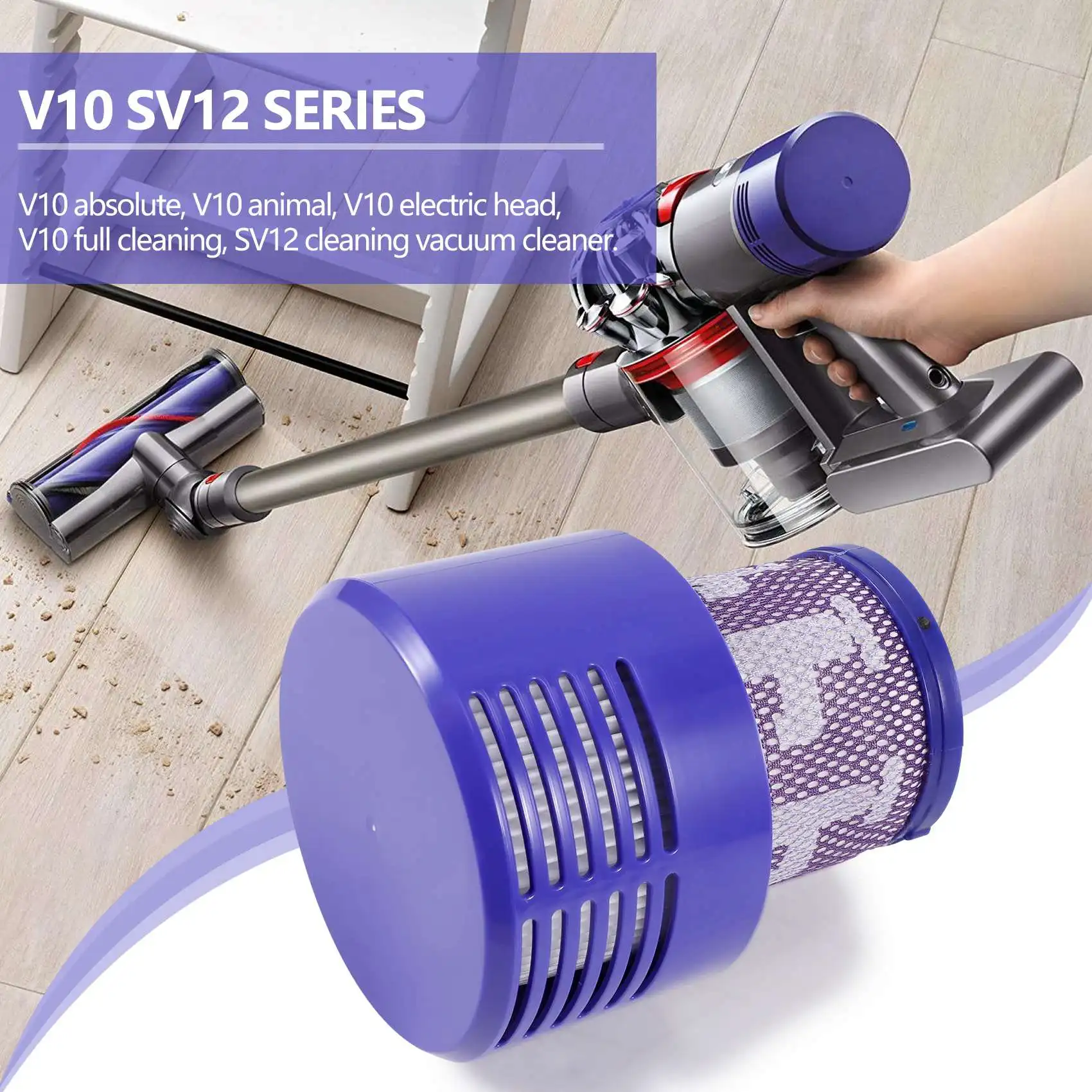 Washable Filter Unit for Dyson V10 SV12 Cyclone Animal Absolute Total Clean Vacuum Cleaner
Washable Filter Unit for Dyson V10 SV12 Cyclone Animal Absolute Total Clean Vacuum Cleaner