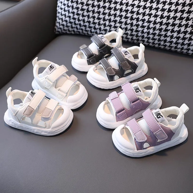 

Summer Baby Kids Sandals 2024 New Children Trend Fashion Toddler Baby Boys Girls Anti-slippery Soft-soled Walking Shoes Footwear