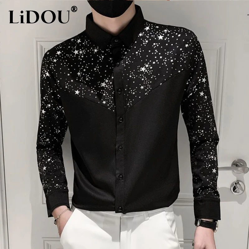 Spring Autumn New Korean Casual Vintage Business Blouse Man Y2K Fashion All Match Shirt Solid Color Sequins Chic Slim Male Top
Spring Autumn New Korean Casual Vintage Business Blouse Man Y2K Fashion All Match Shirt Solid Color Sequins Chic Slim Male Top