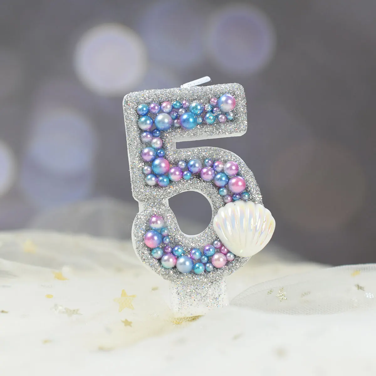 Mermaid Pearl Silver Glitter White Shell Candle Cake Topper For Girl Wedding Birthday Decoration Dessert Cupcake Baking Supplies
Mermaid Pearl Silver Glitter White Shell Candle Cake Topper For Girl Wedding Birthday Decoration Dessert Cupcake Baking Supplies