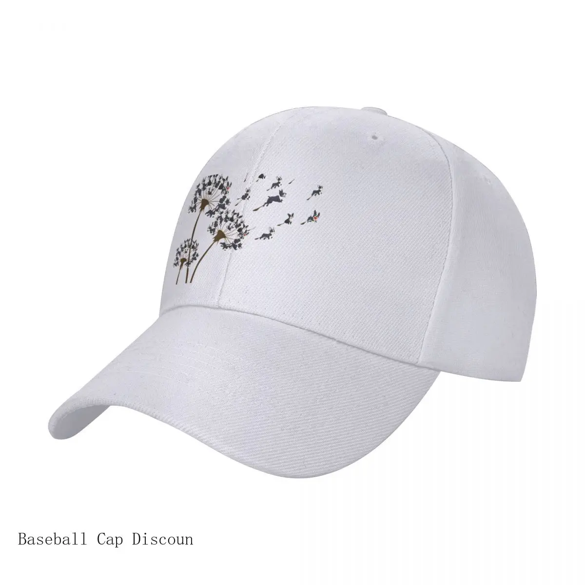 

Boston Terrier Flower Fly Dandelion Boston Terrier Funny Dog Cap Baseball Cap Bobble hat custom cap golf hat men Women's Hot
