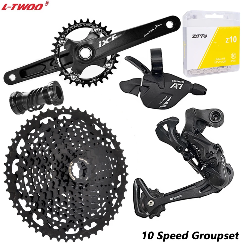 LTWOO MTB 1x10 10 скоростной групповой набор 1X10 S триггерный переключатель передач задний переключатель 10 в цепной блок тока 36T 40T 42T 46T 50T кассета
LTWOO MTB 1x10 10 скоростной групповой набор 1X10 S триггерный переключатель передач задний переключатель 10 в цепной блок тока 36T 40T 42T 46T 50T кассета