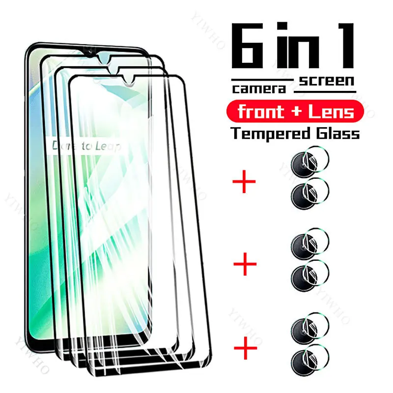 

Tempered Glass for Oppo Realme C33 Screen Protectors Protective Film for Oppo Realme C11 C21 C25 C25y C25s C30 C30s C31 C35 Case
