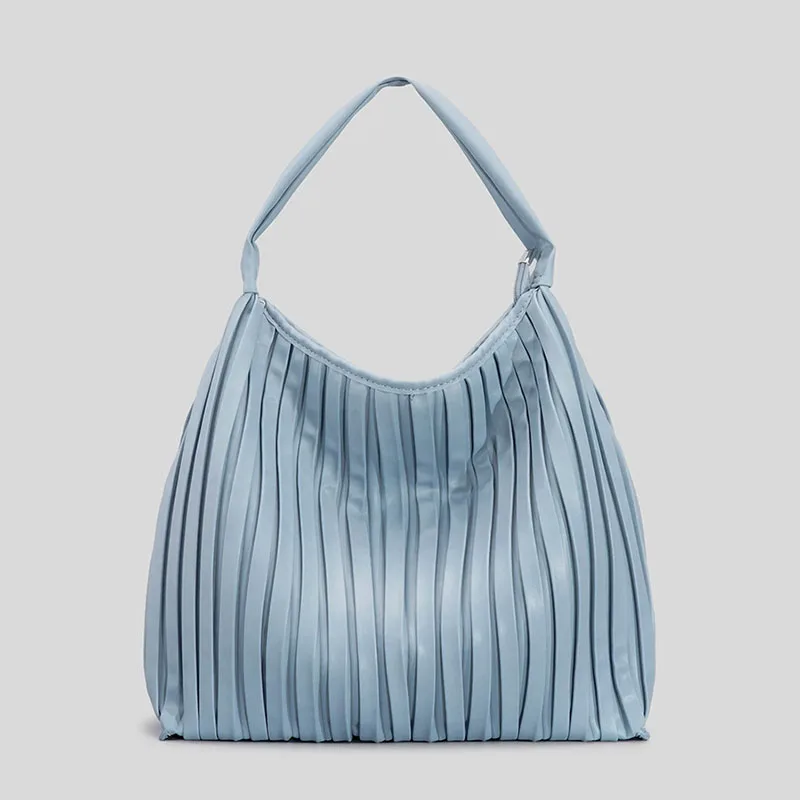 

Women's Fashion Simple Pleated Stripe Design Handbag Casual Versatile Convenient Ladies Clutches 2023 New Sac à Main Femme
