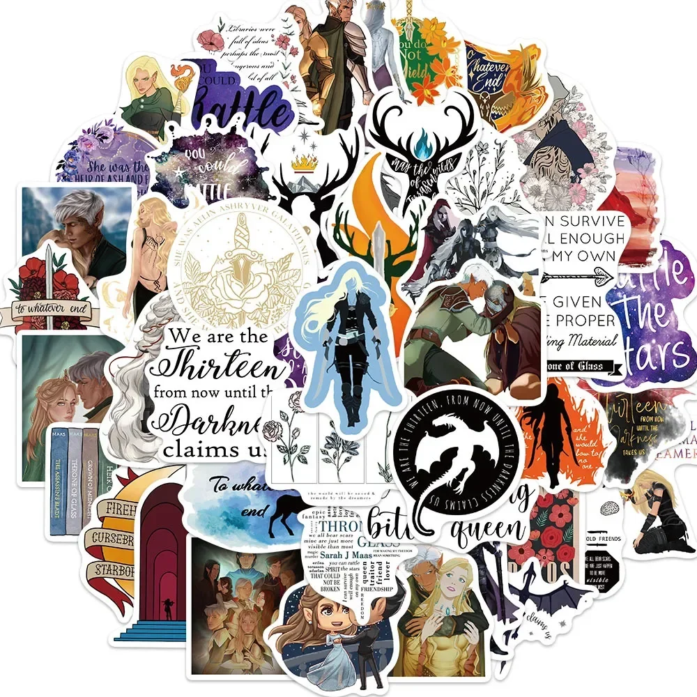 10/50Pcs Novel Throne of Glass Cartoon Stickers Bike Luggage Case Skateboard Waterproof Graffiti Cartoon Sticker Fun for Fan
10/50Pcs Novel Throne of Glass Cartoon Stickers Bike Luggage Case Skateboard Waterproof Graffiti Cartoon Sticker Fun for Fan