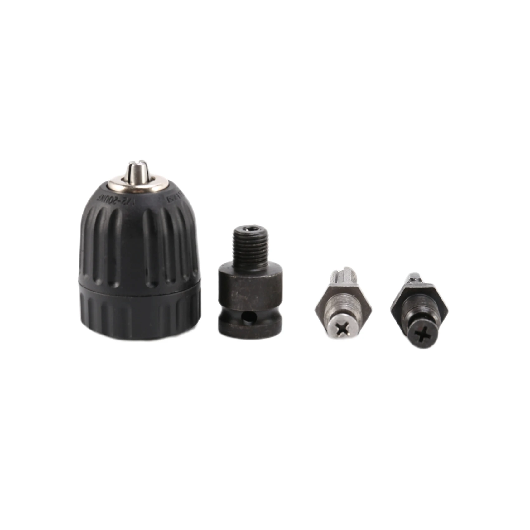 

0.8-10mm Precise Keyless Drill Chuck Converter 3/8Inch- 24UNF Thread Quick Change Adapter with SDS-Plus Hex Shank Socket