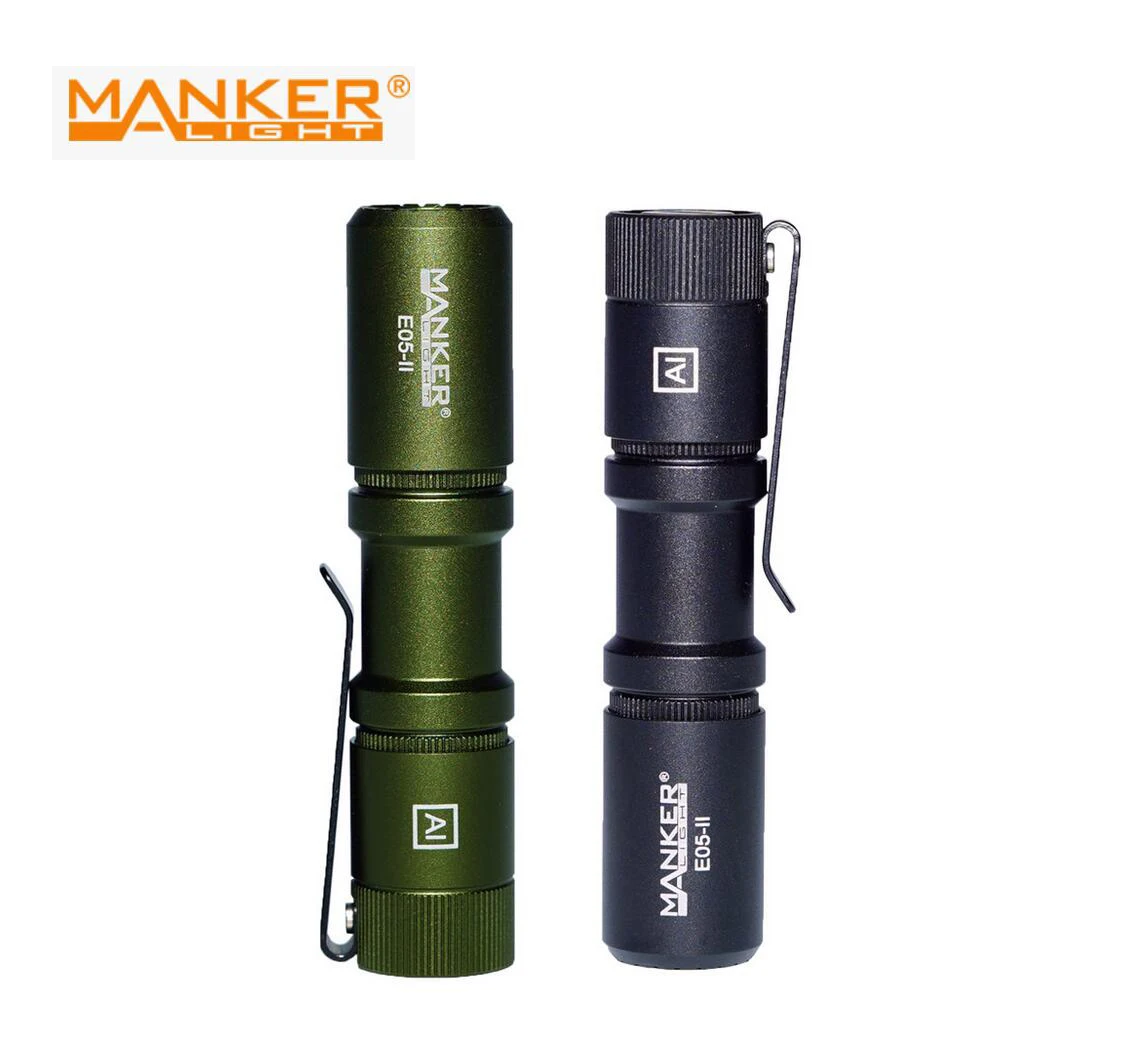 

Manker E05 II 1300 Lumens 14500 AA EDC Mini Flashlight IP68 Waterproof Small Torch