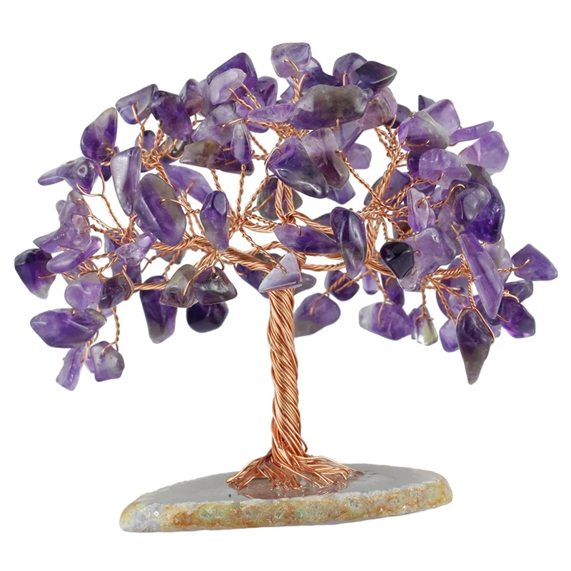 Mini Crystal Money Tree Copper Wire Wrapped Agate Slice Base Healing Gemstone Yoga Feng Shui Trees Home Decor
Mini Crystal Money Tree Copper Wire Wrapped Agate Slice Base Healing Gemstone Yoga Feng Shui Trees Home Decor