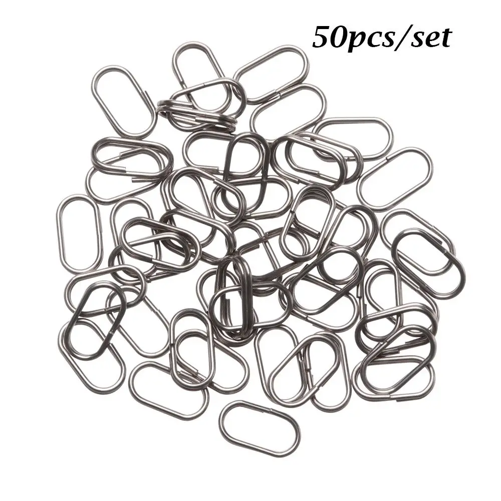 50pcs/lot Snap Swivel Bent Head Split Rings 8mm 10mm 13mm 15mm 17mm 19mm Fishing Tackle Steel Fishing lures Split S L
50pcs/lot Snap Swivel Bent Head Split Rings 8mm 10mm 13mm 15mm 17mm 19mm Fishing Tackle Steel Fishing lures Split S L