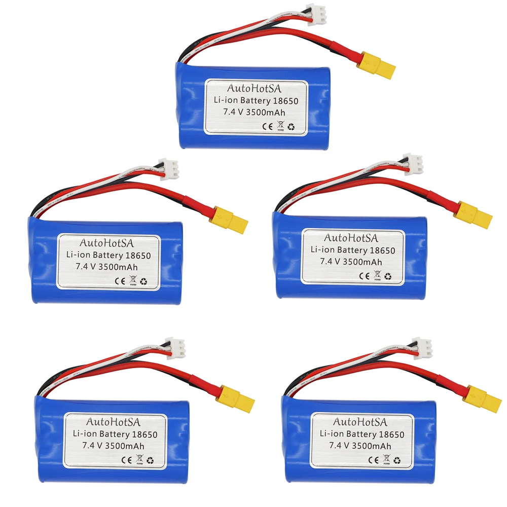 7.4V 3500mAh 2S Li-ion battery 18650 XT60 for Henglong 3818 3819 3838 3878 3888 3898 3909 3918 3938 3939 1/16 RC tank toys parts
7.4V 3500mAh 2S Li-ion battery 18650 XT60 for Henglong 3818 3819 3838 3878 3888 3898 3909 3918 3938 3939 1/16 RC tank toys parts