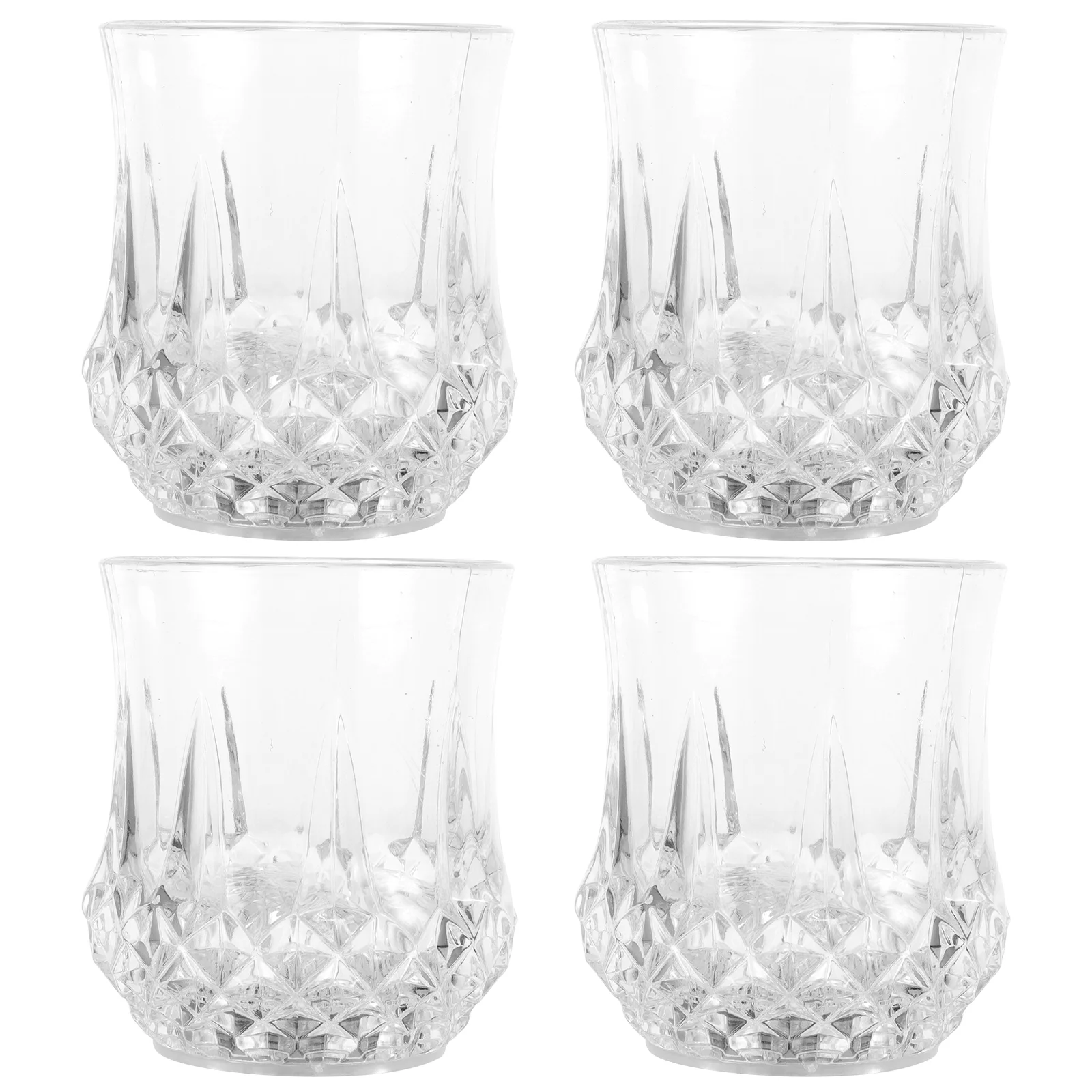 

4PCS LED Flash Drinking Crystal Cups Pineapple Design Tumblers for Party Decor Bar