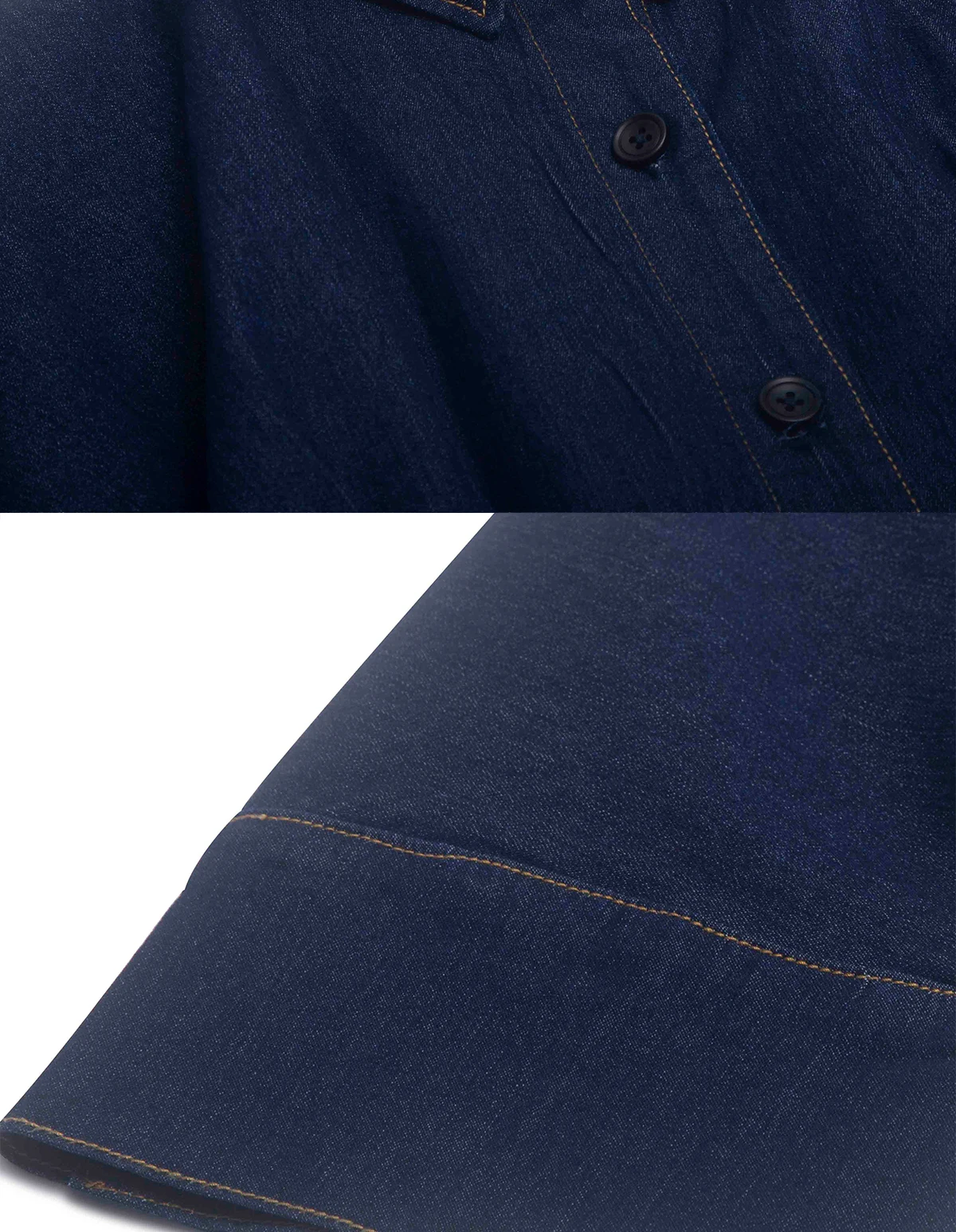 Women's Denim Dress Spring Summer Casual Belt Design Long Dresses Female 2025 Fashion Streetwear Sewing Thread Half Sleeve Dress 31 Sbd1da1be1ff6488d9a9225bd4ea44ee2u