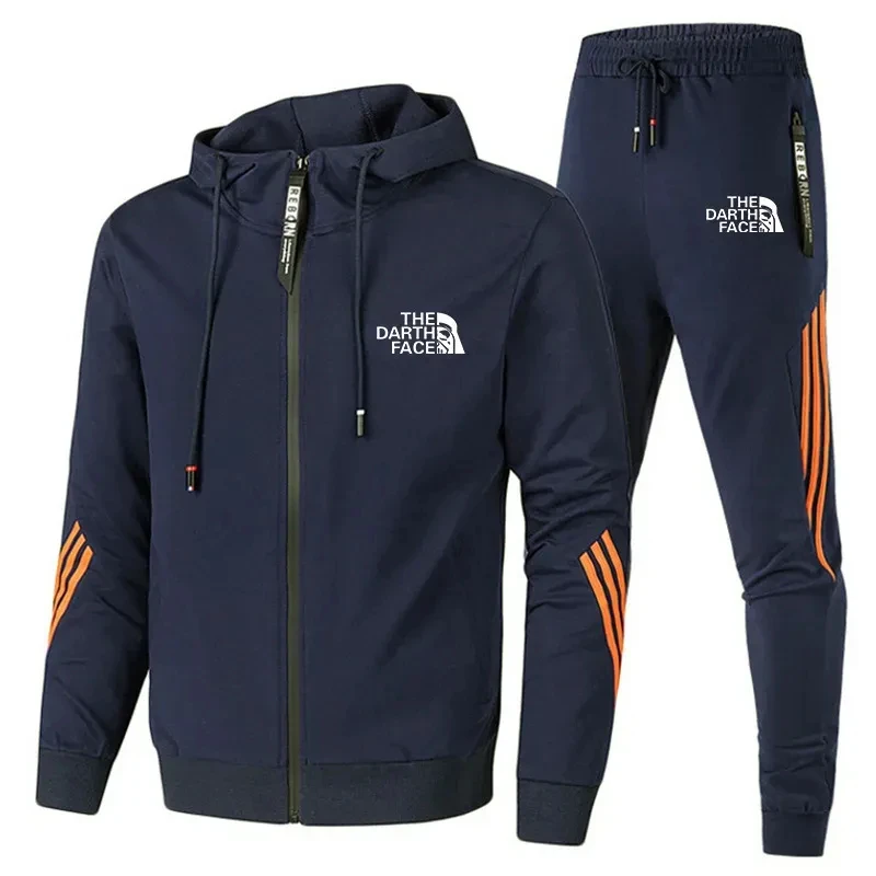 

New men's sportswear autumn sportswear 2-piece set men's zippered jacket sportswear brand clothing sportswear men's jogging spor