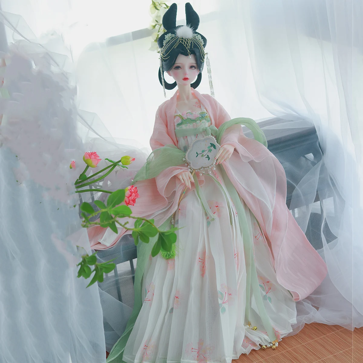 

OB27 Barbi 1/6 1/4 1/3 Ancient Costume BJD Clothes Hanfu Fairy Skirt For BJD/SD YOSD MSD SD13 Big Girl Doll Accessories A1928