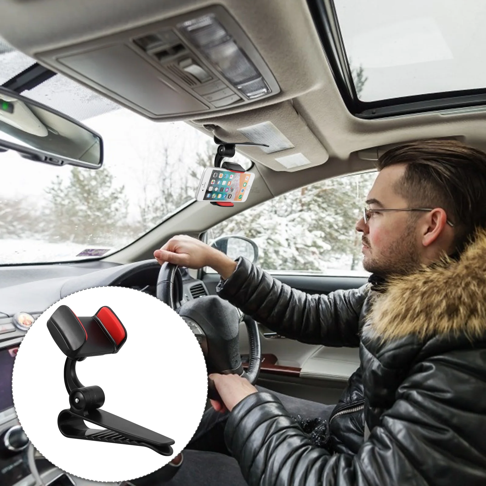 Phone Mount for Car Mobile Holder Support inside The Bracket Universal Sun Visor Red
Phone Mount for Car Mobile Holder Support inside The Bracket Universal Sun Visor Red