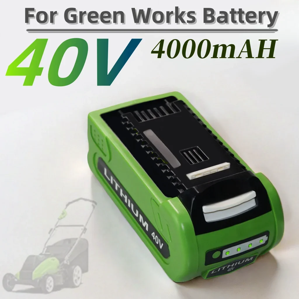 For greenworks 40v 4000mAH,Mower battery, Replacement of lithium-ion batteries for G-MAX series electric tools
For greenworks 40v 4000mAH,Mower battery, Replacement of lithium-ion batteries for G-MAX series electric tools
