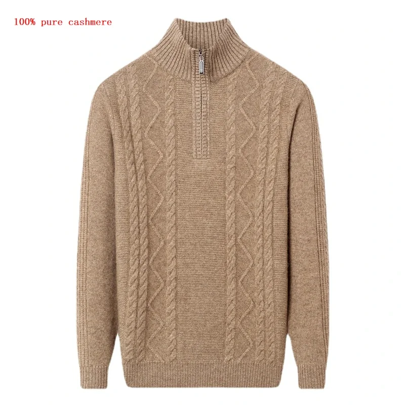 New Arrival Fashion High Quality 100% Pure Cashmere Sweater with Zipper Half High Neck Thick Thickened Size XSS MXL2XL3XL4XL
New Arrival Fashion High Quality 100% Pure Cashmere Sweater with Zipper Half High Neck Thick Thickened Size XSS MXL2XL3XL4XL