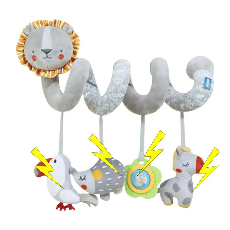 Car Seat Toys For Babies Animal Patterns Stroller Toy For Car Seat Accessories High Contrast Toys Built-in Rattle Babies 
Car Seat Toys For Babies Animal Patterns Stroller Toy For Car Seat Accessories High Contrast Toys Built-in Rattle Babies