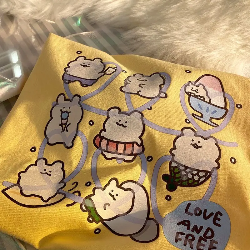 American Style Retro Cute Free Dog Printed T-shirt Men and Women Summer New Fashion Trend Sense of Design Couple Top Harajuku
American Style Retro Cute Free Dog Printed T-shirt Men and Women Summer New Fashion Trend Sense of Design Couple Top Harajuku