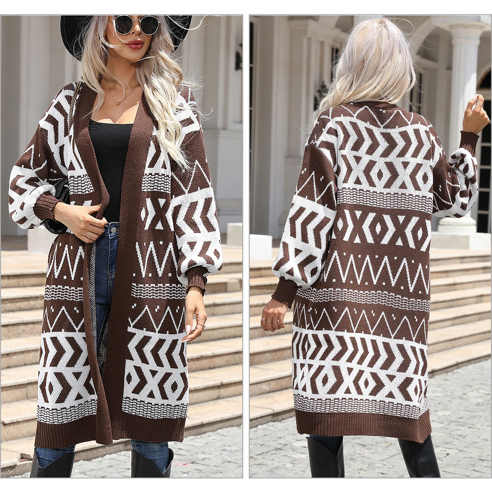 New Autumn And Winter 2023INS Wind V -neck High -end Simple Contrasting Plaid Jacket Sweater Cardigan.
New Autumn And Winter 2023INS Wind V -neck High -end Simple Contrasting Plaid Jacket Sweater Cardigan.