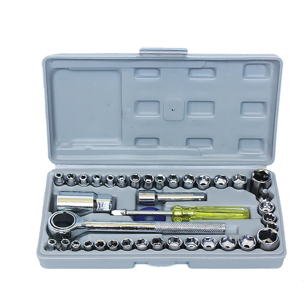 40pcs Torque Wrench Socket Set Carbon Steel Ratchet Driver Socket Wrench Quick Wrench Spanner Socket For Car Repair Hand Tool
40pcs Torque Wrench Socket Set Carbon Steel Ratchet Driver Socket Wrench Quick Wrench Spanner Socket For Car Repair Hand Tool