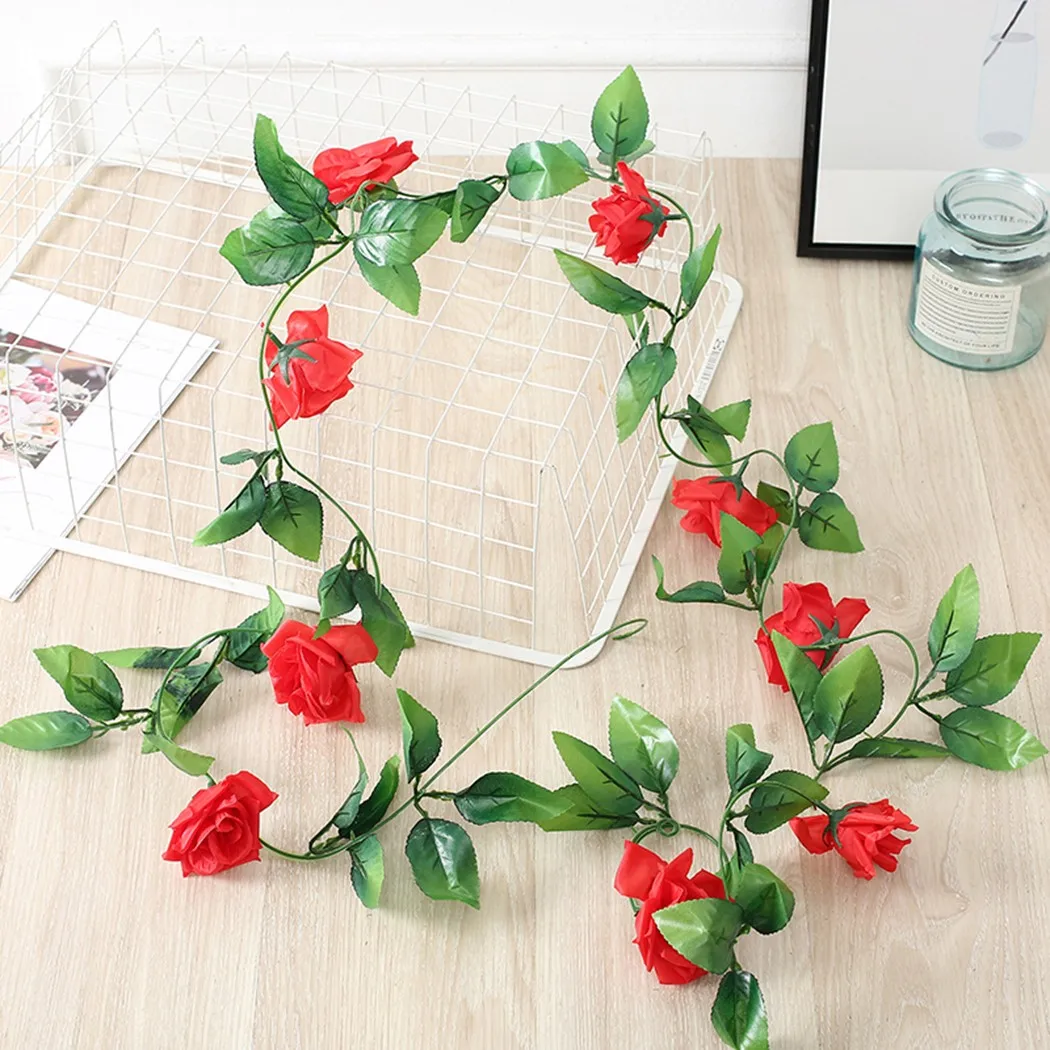 9 Flowers 8Ft Artificial Silk Rose Flower Hanging Garland Flower String Home Hanging Garland Party Wedding Decor
9 Flowers 8Ft Artificial Silk Rose Flower Hanging Garland Flower String Home Hanging Garland Party Wedding Decor