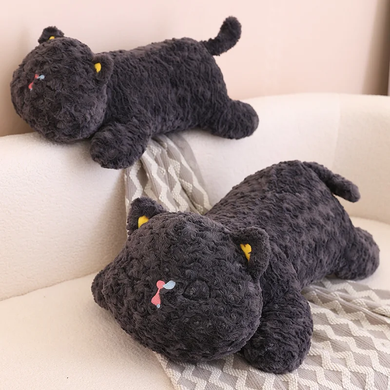 

50/70cm Soft Cute Sleeping Meow Plush Pillow Toy Cartoon Stuffed Fluffy Animal Cat Plushies Doll Anime Soft Kids Peluches Toys