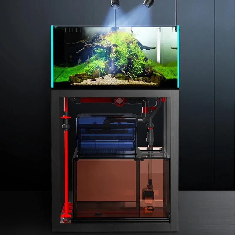 Living Room Large and Medium-Sized Bottom Filter Goldfish Turtle Arhat Grass Tank Customized Lanshou Ecological Family
Living Room Large and Medium-Sized Bottom Filter Goldfish Turtle Arhat Grass Tank Customized Lanshou Ecological Family