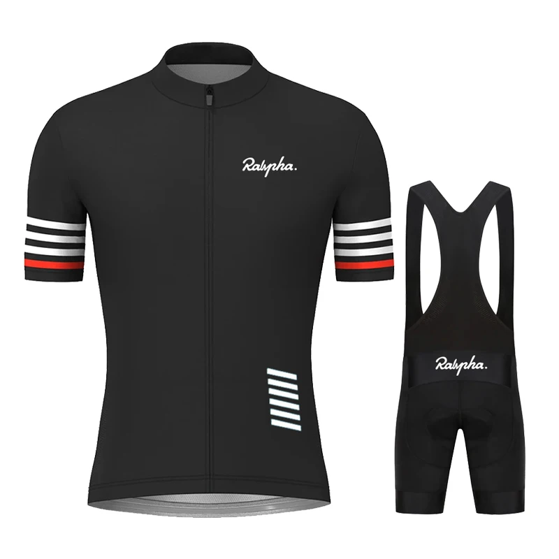 

Rapha men Cycling Jersey Sets Cycling Bicycle Suit Bicycle Short Sleeve Cycling Clothing Bike Ciclismo Cycling Jersey Bib Shorts