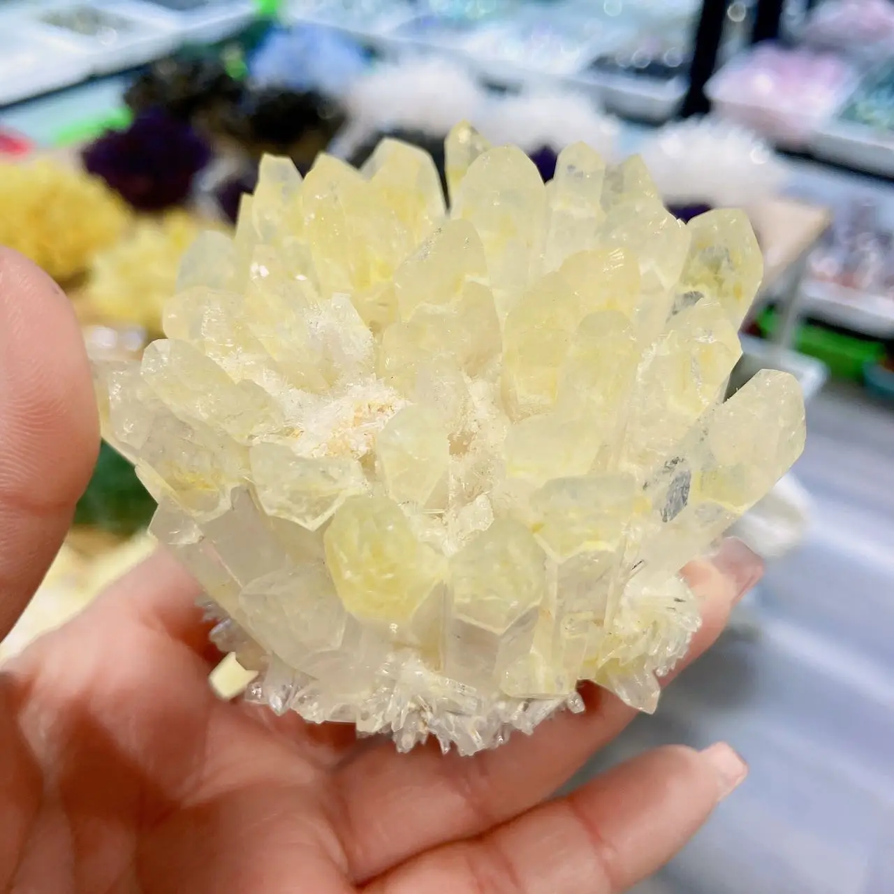 

Natural Raw Citrine Quartz Stone Crystal Cluster Healing chakra Yellow Stones Mineral Specimen Home Decoration