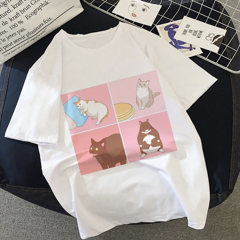 Cat Kawaii Anime Graphic Print T-shirt Women 2020 New Summer Fashion Korean Tshirt Harajuku Aesthetic White Tops Female T Shirt
Cat Kawaii Anime Graphic Print T-shirt Women 2020 New Summer Fashion Korean Tshirt Harajuku Aesthetic White Tops Female T Shirt