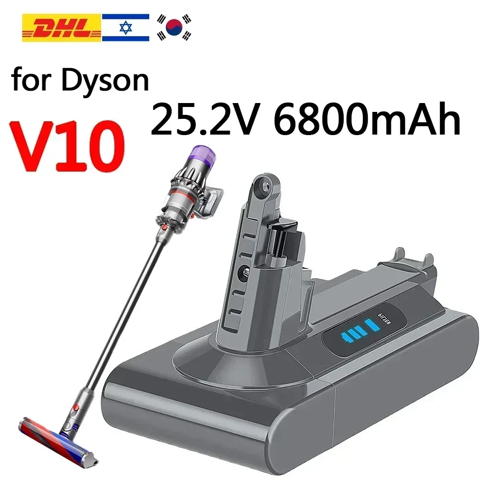 Dyson Battery SV12 6800mAh 100Wh Replacement battery for Dyson V10 battery V10 Absolute Fluffy cyclone SV12 Battery
Dyson Battery SV12 6800mAh 100Wh Replacement battery for Dyson V10 battery V10 Absolute Fluffy cyclone SV12 Battery