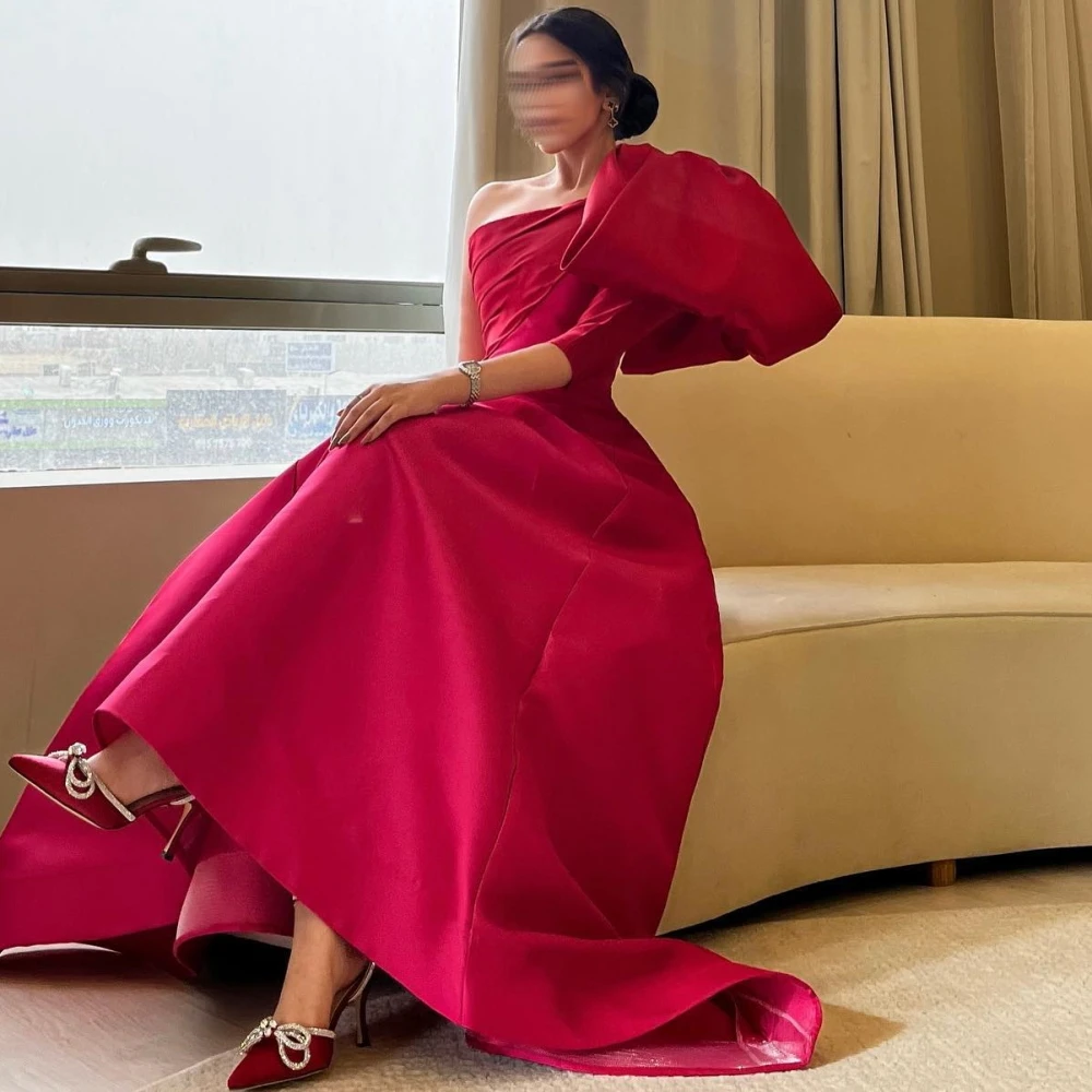 Carolina One Shoulder Evening Dresses A-Line Satin Backless Half Sleeve 2023 South Arabia Women Wedding Guest Formal Party Gowns
Carolina One Shoulder Evening Dresses A-Line Satin Backless Half Sleeve 2023 South Arabia Women Wedding Guest Formal Party Gowns