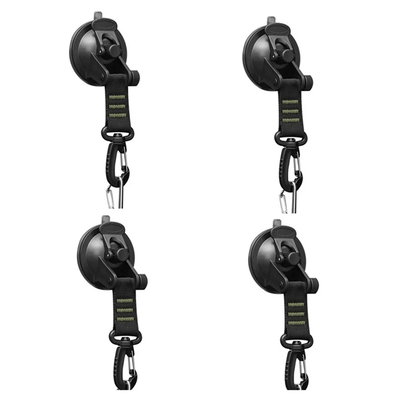 4Pcs Heavy Duty Suction Cup With D Ring 360° Rotating Camping Suction Hooks Car Suction Cups Anchor For Awning
4Pcs Heavy Duty Suction Cup With D Ring 360° Rotating Camping Suction Hooks Car Suction Cups Anchor For Awning