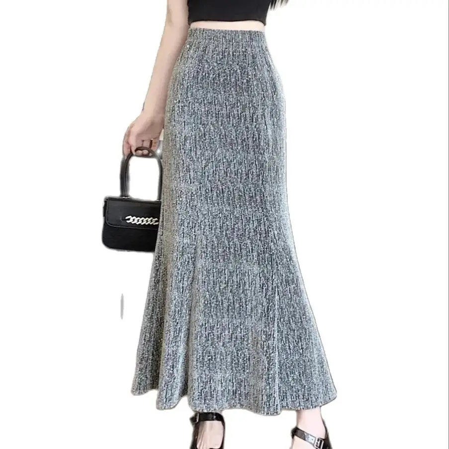 2024 New Korean Shiny Silk Skirt For Women Spring Summer Elegant fishtail Skirts High Waist Slim Buttocks Wrapped Skirt WI173
2024 New Korean Shiny Silk Skirt For Women Spring Summer Elegant fishtail Skirts High Waist Slim Buttocks Wrapped Skirt WI173