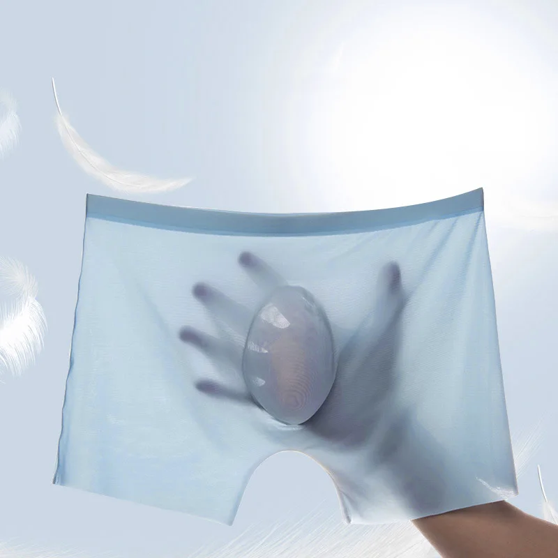 1Pcs Men's Boxer Shorts Ice Silk Men Panties Seamless Sexy Underwear Man Underpants Panties Male Ultra-thin Breathable Briefs
1Pcs Men's Boxer Shorts Ice Silk Men Panties Seamless Sexy Underwear Man Underpants Panties Male Ultra-thin Breathable Briefs