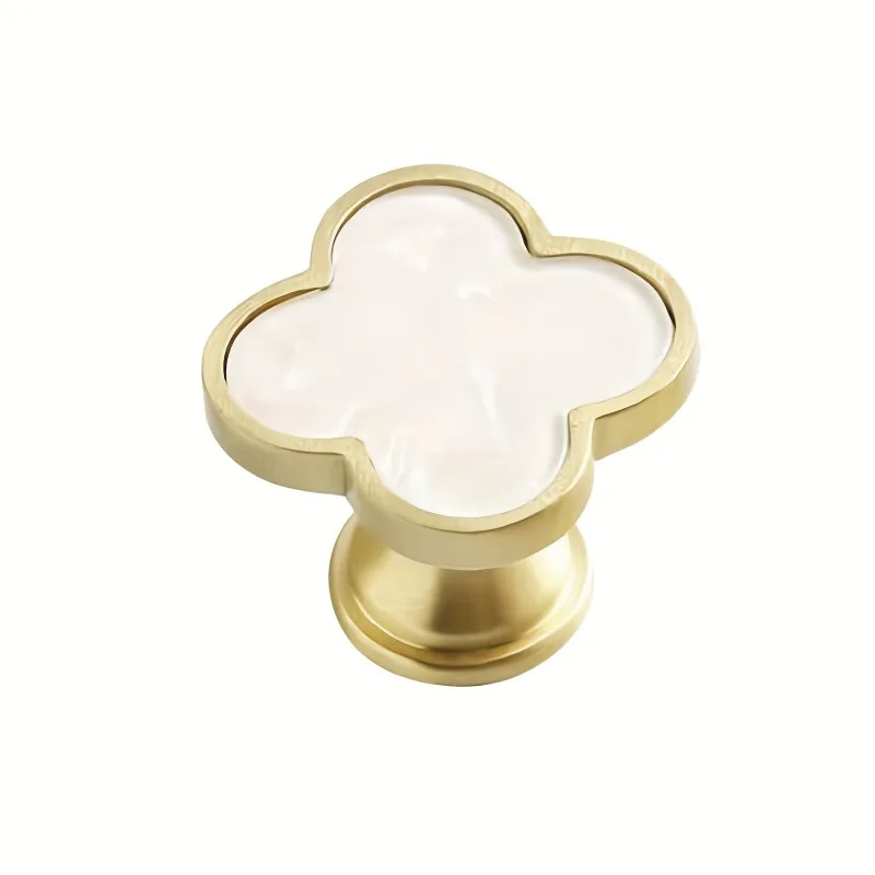6pcs, Drawer Knobs, Cabinet Knobs Pull Handles, Clover Brushed Brass Kitchen Cabinet Handles 
6pcs, Drawer Knobs, Cabinet Knobs Pull Handles, Clover Brushed Brass Kitchen Cabinet Handles