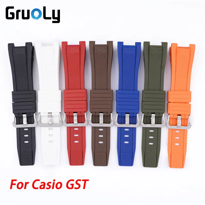 Resin Strap For Casio GST-W300G GST-W300 GST-S300G GST-S300 GST-W100G Replace Band Camouflage Sport Rubber Wristband Bracelet
Resin Strap For Casio GST-W300G GST-W300 GST-S300G GST-S300 GST-W100G Replace Band Camouflage Sport Rubber Wristband Bracelet