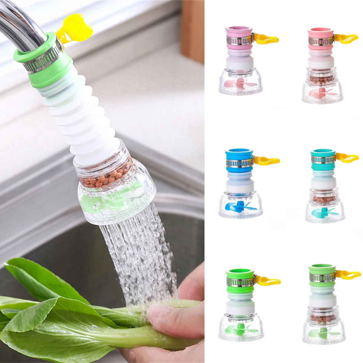 Rotating Faucet Adjustable Flexible Kitchen Faucet Tap Splash-Proof Kitchen Sink Faucet Extender Water Filter Tap Head Nozzle
Rotating Faucet Adjustable Flexible Kitchen Faucet Tap Splash-Proof Kitchen Sink Faucet Extender Water Filter Tap Head Nozzle