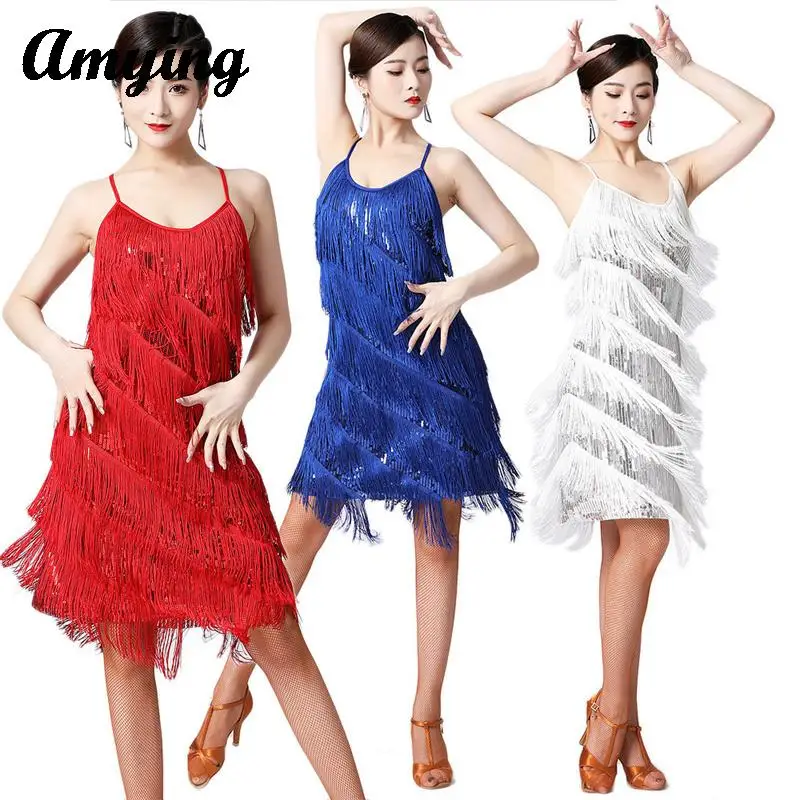 New Latin Stage Performance Competition Dress Women Prom Strap Dress Tassel Dress V-neck Latin Dance Sequins Tassel Dance Dress
New Latin Stage Performance Competition Dress Women Prom Strap Dress Tassel Dress V-neck Latin Dance Sequins Tassel Dance Dress