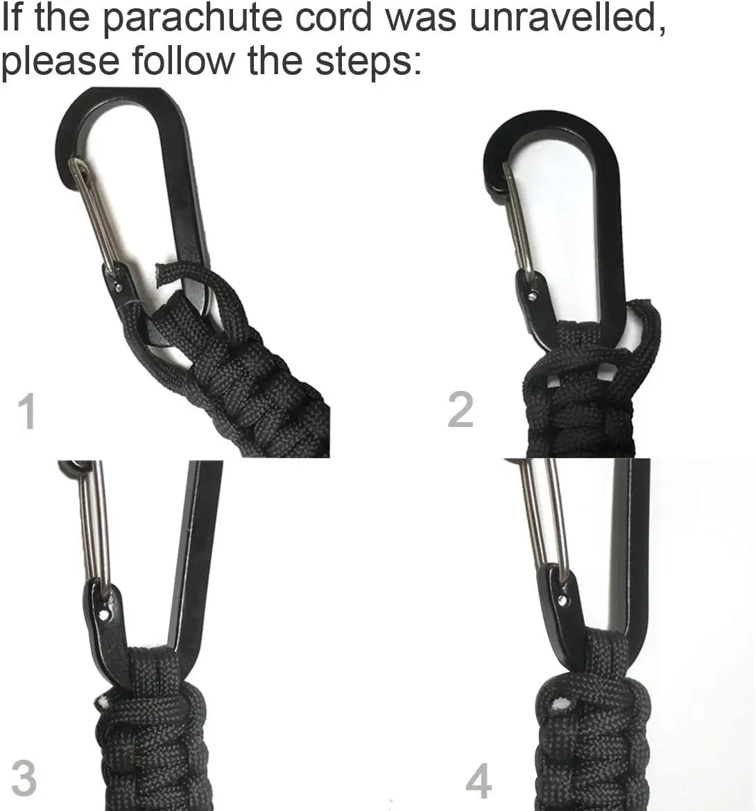 Military Paracord Keychain - Tactical Carabiner Survival Tool 1 Sbd38f898be2b442eaa7eada62a3e9f9ad
