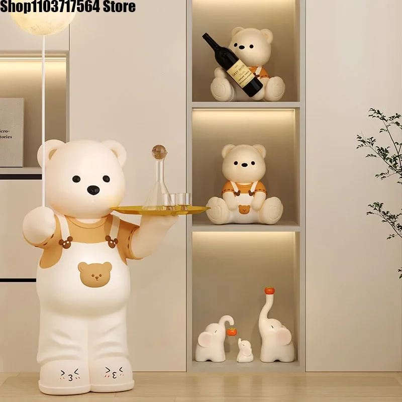 Violent bear floor lamp decoration Large TV cabinet next to the living room cream style housewarming creative gifts
Violent bear floor lamp decoration Large TV cabinet next to the living room cream style housewarming creative gifts