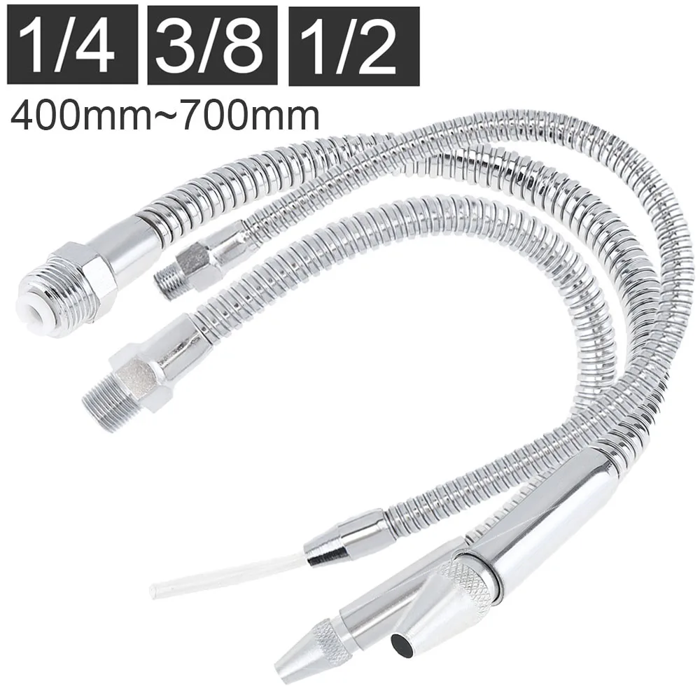 Metal Hose 1/2 3/8 1/4 Inch 400-700mm Metal Flexible Water Oil Cooling Tube with Round Nozzle for CNC Machine / Milling / Lathe
Metal Hose 1/2 3/8 1/4 Inch 400-700mm Metal Flexible Water Oil Cooling Tube with Round Nozzle for CNC Machine / Milling / Lathe