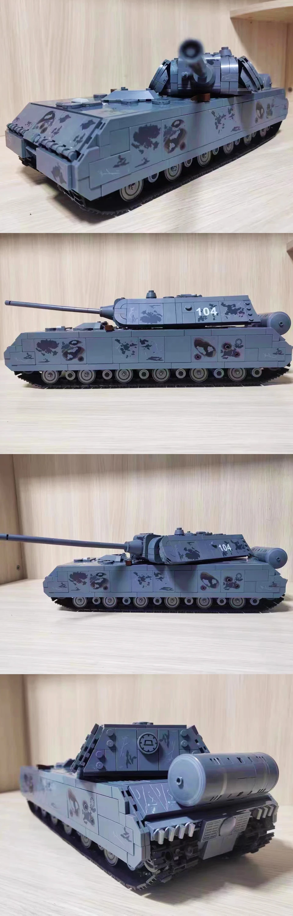 German Panzer VIII Maus Tank MOC Building Blocks Military Mouse Type Heavy Armored Tank Bricks Modle Toys For Boy Birthday Gifts German Panzer VIII Maus Tank MOC Building Blocks Military Mouse Type Heavy Armored Tank Bricks Modle Toys For Boy Birthday Gifts