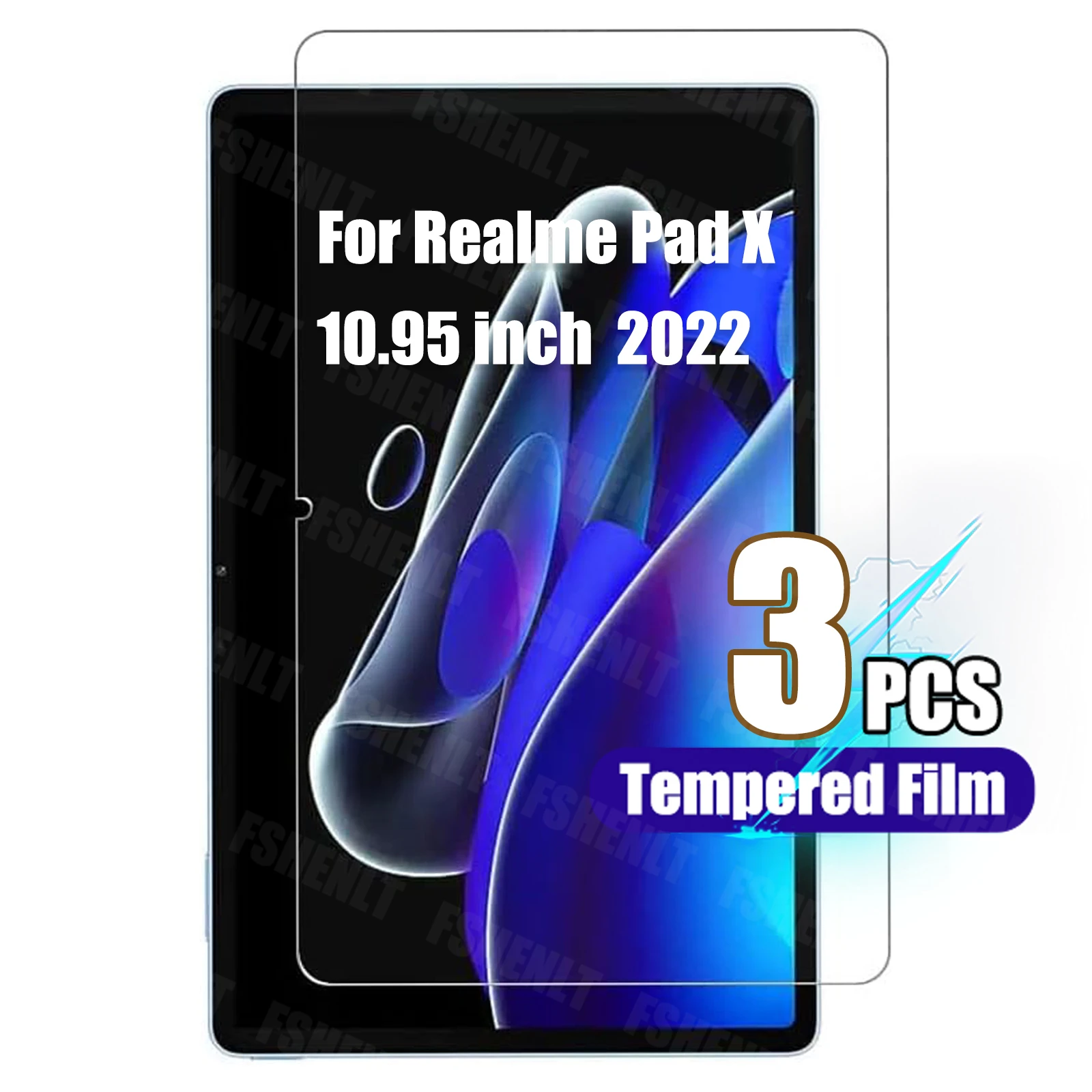 

Screen Protector for Realme Pad X (10.95 inch) 2022 Anti-Scratch 9H Hardness Tablet Tempered Glass Film for Realme Pad X 10.95"