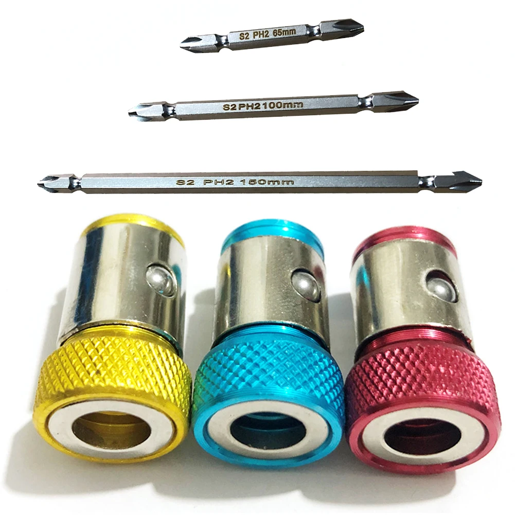 6pcs/Set Magnetic Screwdriver Bit Universal 3pcs Magnetized Rings With 3pcs Batch Heads Electric Screwdriver Bits 65/100/150mm
6pcs/Set Magnetic Screwdriver Bit Universal 3pcs Magnetized Rings With 3pcs Batch Heads Electric Screwdriver Bits 65/100/150mm