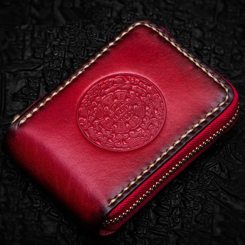Mini Purse Men's Short Zipper Organ Wallet Ladies Genuine Leather Card Holder Bag Coin Red Purses Female Wallets
Mini Purse Men's Short Zipper Organ Wallet Ladies Genuine Leather Card Holder Bag Coin Red Purses Female Wallets