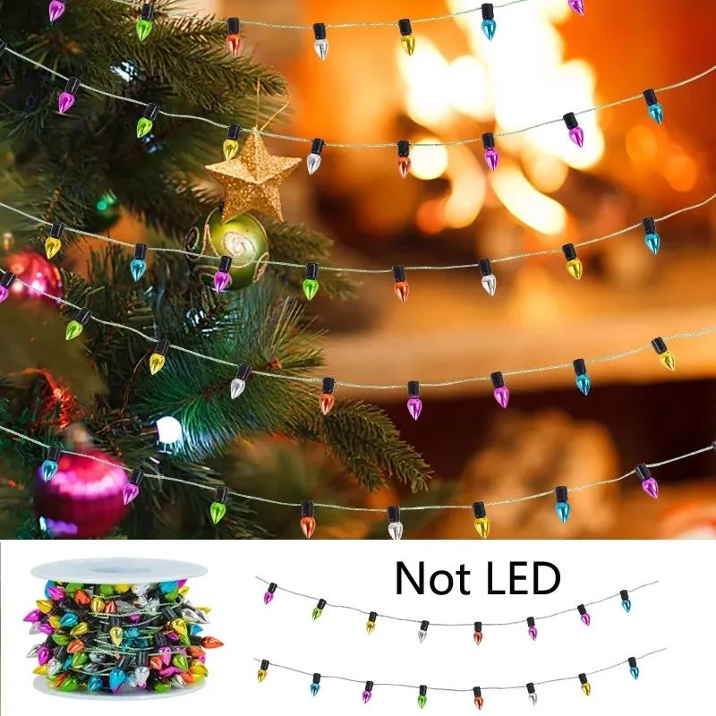 5m Colorful Bulbs Beads Plating String Garland Xmas Tree Ornaments for Christmas Home Decorations New Year Gift DIY Not LED
5m Colorful Bulbs Beads Plating String Garland Xmas Tree Ornaments for Christmas Home Decorations New Year Gift DIY Not LED